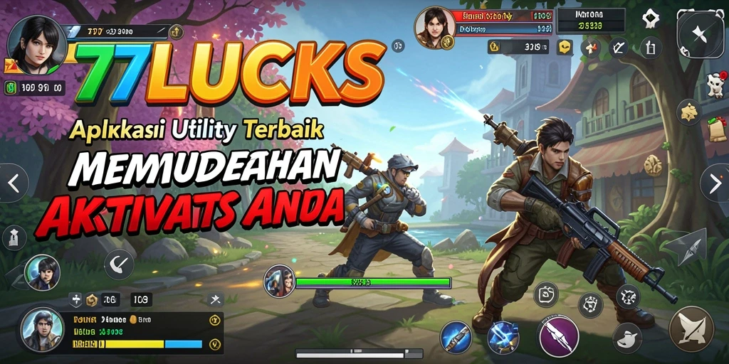 Tampilan antarmuka pengguna 77LUCKS yang intuitif dan terorganisir.