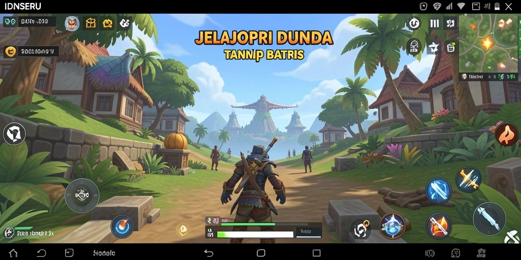 Tangkapan layar gameplay IDNSERU menampilkan dunia terbuka yang luas dan mendetail.