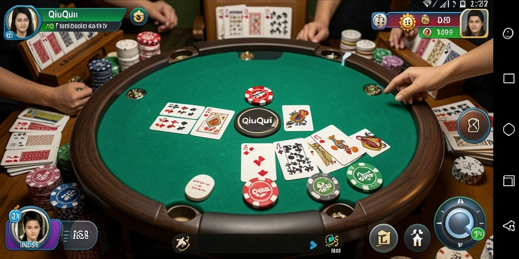 Tampilan gameplay seru dari IND89, permainan QiuQiu yang menantang.