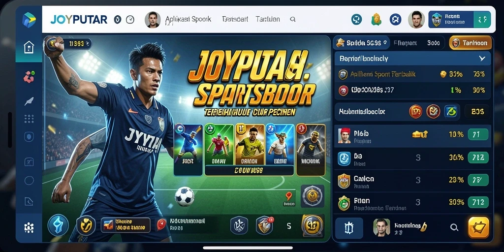 Tampilan menawan dari gameplay aplikasi Sportsbook JOYPUTAR.