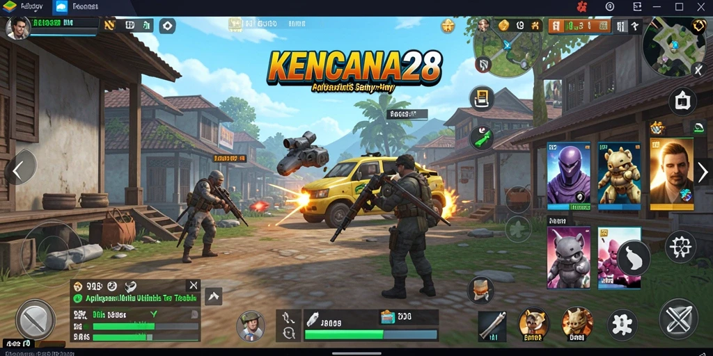 Screenshot utama KENCANA28 menunjukkan antarmuka yang intuitif dan fitur-fitur unggulan.