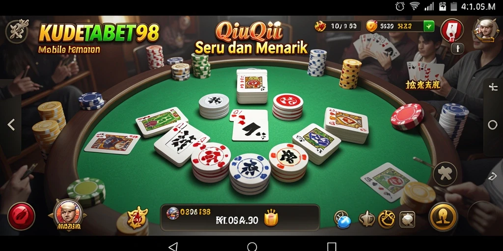 Tampilan gameplay QiuQiu yang seru dan menarik.