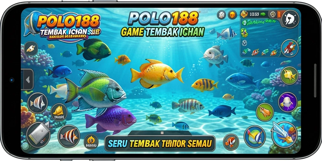 Tampilan gameplay Tembak Ikan yang seru dan mendebarkan.