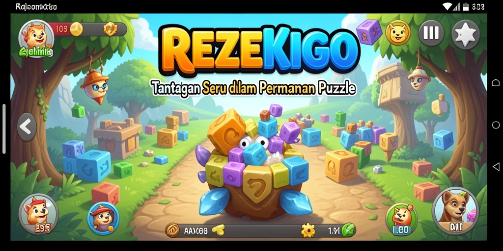 Tampilan gameplay seru dalam REZEKIGO yang penuh tantangan.