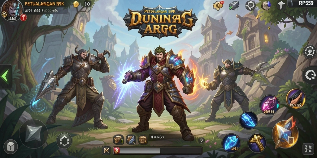 Tampilan screenshot RP55 menampilkan aksi pertarungan yang mendebarkan.