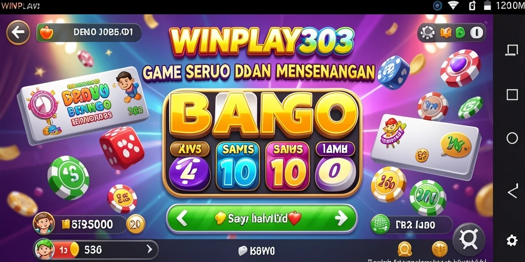 Screenshot utama WINPLAY303 menampilkan pemain asyik bermain Bingo.