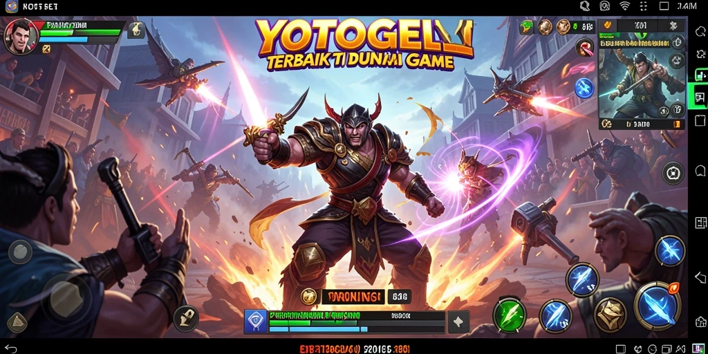 Tampilan seru pertarungan karakter dalam YOTOGEL.